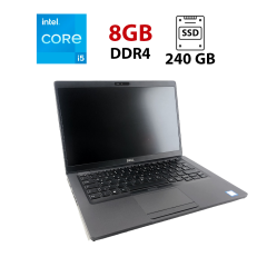 Ультрабук Dell Latitude 5400 / 14" (1920x1080) IPS / Intel Core i5-8350U (4 (8) ядра по 1.7 - 3.6 GHz) / 8 GB DDR4 / 240 GB SSD / Intel UHD Graphics 620 / WebCam / HDMI