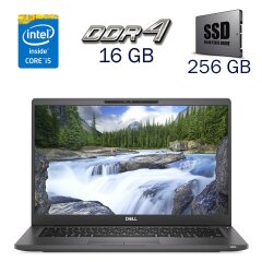 Ультрабук Dell Latitude 7400 / 14" (1920x1080) TN / Intel Core i5-8365U (4 (8) ядра по 1.6 - 4.1 GHz) / 16 GB DDR4 / 256 GB SSD / Intel UHD Graphics for 8th Generation Intel / WebCam / Беспроводная мышка