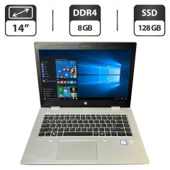 Ультрабук HP ProBook 640 G5 / 14" (1366x768) TN / Intel Core i3-8145U (2 (4) ядра по 2.1 - 3.9 GHz) / 8 GB DDR4 / 128 GB SSD / Intel UHD Graphics / HDMI