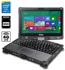 Захищений ноутбук-трансформер Getac V110 G2 / 11.6" (1366x768) IPS Touch / Intel Core i5-5200U (2 (4) ядра по 2.2 - 2.7 GHz) / 16 GB DDR3 / 128 GB SSD / Intel HD Graphics 5500 / WebCam / HDMI / 4G LTE / Дві батареї