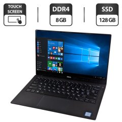Ультрабук Б-клас Dell XPS 13 9350 / 13.3" (3200x1800) IPS Touch / Intel Core i5-6200U (2 (4) ядра по 2.3 - 2.8 GHz) / 8 GB DDR4 / 128 GB SSD / Intel Iris Graphics 520 / WebCam
