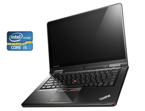 Нетбук-трансформер Lenovo ThinkPad Yoga S100 / 12.5" (1920x1080) IPS Touch / Intel Core i5-4300U (2 (4) ядра по 1.9 - 2.9 GHz) / 4 GB DDR3 / 480 GB SSD / Intel HD Graphics 4400 / WebCam / Win 10 Pro
