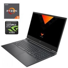 Игровой ноутбук HP Victus 16-E0013NO / 16.1" (1920x1080) IPS / AMD Ryzen 5 5600H (6 (12) ядер по 3.3 - 4.2 GHz) / 32 GB DDR4 / 480 GB SSD / nVidia GeForce RTX 3050, 4 GB GDDR6, 128-bit / WebCam