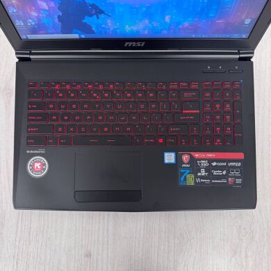 Ігровий ноутбук Б-клас MSI GL62M 7REX / 15.6" (1920x1080) TN / Intel Core i7-7700HQ (4 (8) ядра по 2.8 - 3.8 GHz) / 16 GB DDR4 / 128 GB SSD NVMe + 1000 GB HDD / nVidia GeForce GTX 1050 Ti, 4 GB GDDR5, 128-bit / WebCam Ігровий ноутбук Б-клас MSI GL62M 7REX / 15.6" (1920x1080) TN / Intel Core i7-7700HQ (4 (8) ядра по 2.8 - 3.8 GHz) / 16 GB DDR4 / 128 GB SSD NVMe + 1000 GB HDD / nVidia GeForce GTX 1050 Ti, 4 GB GDDR5, 128-bit / WebCam
