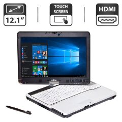 Нетбук-трансформер Б-класс Fujitsu LifeBook T731 / 12.1" (1280x800) TN Touch / Intel Core i5-2450M (2 (4) ядра по 2.5 - 3.1 GHz) / 4 GB DDR3 / 320 GB HDD / Intel HD Graphics 3000 / WebCam / HDMI / Стилус в комплекте