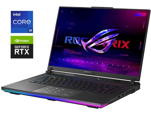 Ігровий ноутбук Asus ROG Strix Scar 16 G634JZ / 16" (2560x1600) IPS / Intel Core i9-13980HX (24 (32) ядер по 2.2 - 5.5 GHz) / 32 GB DDR5 / 1000 GB SSD NVMe / nVidia GeForce RTX 4080, 12 GB GDDR6, 192-bit / WebCam