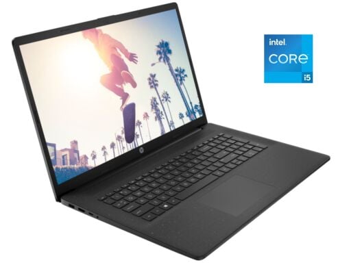 Ноутбук HP 17t-cn300-9p4g49p / 17.3" (1600x900) TN / Intel Core i5-1335U (10 (12) ядер по 3.4 - 4.6 GHz) / 16 GB DDR4 / 256 GB SSD / Intel Iris X Graphics / WebCam / Win 11 Home