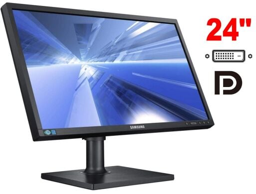 Монитор Samsung S23E650 / 23" (1920x1080) PLS / 1x DisplayPort, 1x DVI, 1x VGA / VESA 100x100 / Pivot