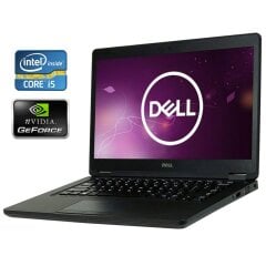 Ноутбук Б-класс Dell Latitude 5480 / 14" (1920x1080) IPS / Intel Core i5-7440HQ (4 ядра по 2.8 - 3.8 GHz) / 8 GB DDR4 / 256 GB SSD / nVidia GeForce 930MX, 2 GB DDR3, 64-bit / WebCam / Win 11 Pro