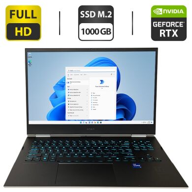 Ігровий ноутбук HP Omen 16-b0005dx / 16.1" (2560x1440) IPS / Intel Core i7-11800H (8 (16) ядер по 2.3 - 4.6 GHz) / 16 GB DDR4 / 1000 GB SSD M.2 / nVidia GeForce RTX 3070, 8 GB GDDR6, 256-bit / WebCam Ігровий ноутбук HP Omen 16-b0005dx / 16.1" (2560x1440) IPS / Intel Core i7-11800H (8 (16) ядер по 2.3 - 4.6 GHz) / 16 GB DDR4 / 1000 GB SSD M.2 / nVidia GeForce RTX 3070, 8 GB GDDR6, 256-bit / WebCam