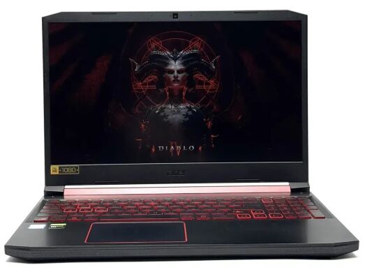 Ігровий ноутбук Acer Nitro 5 AN515-54 / 15.6" (1920x1080) IPS / Intel Core i5-9300H (4 (8) ядра по 2.4 - 4.1 GHz) / 16 GB DDR4 / 128 GB SSD + 1000 GB HDD / nVidia GeForce GTX 1650, 4 GB GDDR5, 128-bit / WebCam / Win 11 Ігровий ноутбук Acer Nitro 5 AN515-54 / 15.6" (1920x1080) IPS / Intel Core i5-9300H (4 (8) ядра по 2.4 - 4.1 GHz) / 16 GB DDR4 / 128 GB SSD + 1000 GB HDD / nVidia GeForce GTX 1650, 4 GB GDDR5, 128-bit / WebCam / Win 11