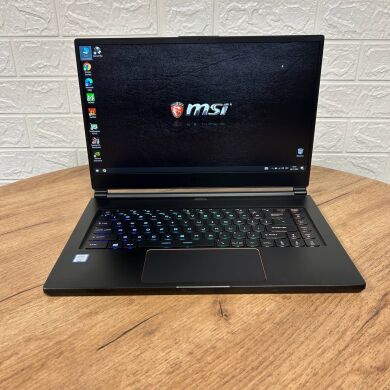 Ігровий ноутбук MSI GS65 Stealth 9SE / 15.6" (1920x1080) IPS / Intel Core i7-9750H (6 (12) ядра по 2.6 - 4.5 GHz) / 16 GB DDR4 / 512 GB SSD / nVidia GeForce RTX 2060, 6 GB GDDR6, 192-bit / WebCam
