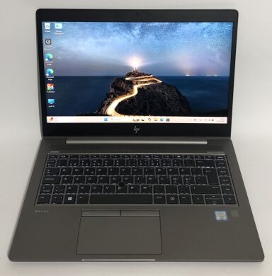 Игровой ультрабук Б-класс HP ZBook 14u G6 / 14" (1920x1080) IPS / Intel Core i7-8665U (4 (8) ядра по 1.9 - 4.8 GHz) / 16 GB DDR4 / 512 GB SSD NVMe / AMD Radeon Pro WX 3200, 4 GB GDDR5, 128-bit / WebCam / Win 11 Pro