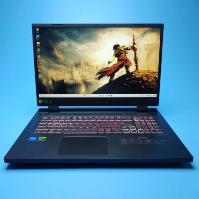 Игровой ноутбук Acer Nitro 5 AN517-55 / 17.3" (1920x1080) IPS / Intel Core i5-12450H (8 (12) ядер по 3.3 - 4.4 GHz) / 16 GB DDR4 / 512 GB SSD / nVidia GeForce RTX 3050, 4 GB GDDR5, 128-bit / WebCam / Win 10 Home