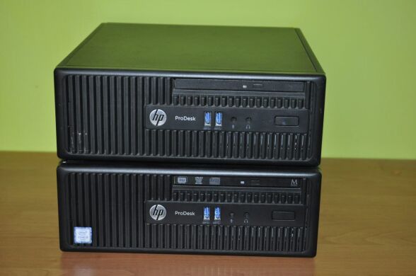 Компьютер HP ProDesk 400 G3 SFF / Intel Core i5-6500 (4 ядра по 3.2 - 3.6 GHz) / 16 GB DDR4 / 1000 GB SSD / Intel HD Graphics 530 / DVD-ROM / Windows 11 Pro + Клавиатура и мышка