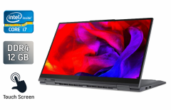 Ультрабук Б-класс Lenovo Yoga 7 15ITL5 / 15.6" (1920x1080) IPS Touch / Intel Core i7-1165G7 (4 (8) ядра по 2.8 - 4.7 GHz) / 12 GB DDR4 / 240 GB SSD / Intel Iris Xe Graphics / WebCam