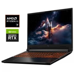 Ігровий ноутбук Acer Nitro V16 ANV16-61 / 16" (1920x1200) IPS / AMD Ryzen AI 7 350 (8 (16) ядер по 2.0 - 5.0 GHz) / 16 GB DDR5 / 1000 GB SSD NVMe / nVidia GeForce RTX 5060, 8 GB GDDR7, 128-bit / WebCam / Win 11