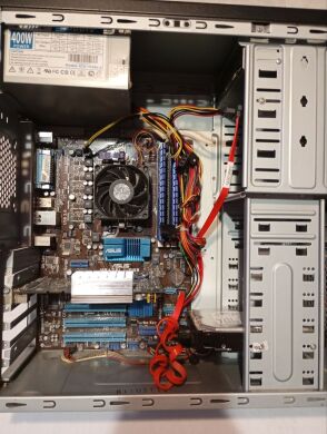 ПК Б-класс HuntKey Tower / AMD Athlon II X3 450 (3 ядра по 3.2 GHz) / 8 GB DDR3 / 64 GB SSD + 250 GB HDD / nVidia GeForce 7600 GS, 512 MB DDR2, 128-bit / Win 7 ПК Б-класс HuntKey Tower / AMD Athlon II X3 450 (3 ядра по 3.2 GHz) / 8 GB DDR3 / 64 GB SSD + 250 GB HDD / nVidia GeForce 7600 GS, 512 MB DDR2, 128-bit / Win 7