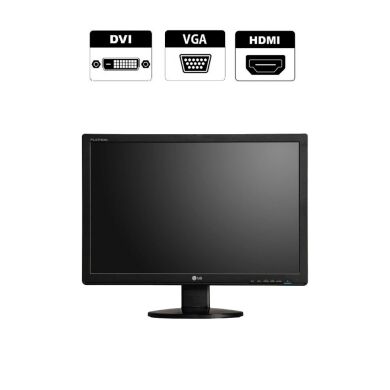 Монітор LG W2442PE / 24" (1920x1080) TN / VGA, DVI, HDMI + Кабель живлення