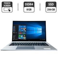 Ультрабук HP EliteBook 845 G7 / 14" (1920x1080) IPS Touch / AMD Ryzen 5 Pro 4650U (6 (12) ядер по 2.1 - 4.0 GHz) / 8 GB DDR4 / 256 GB SSD / AMD Radeon RX Vega 6 Graphics / WebCam