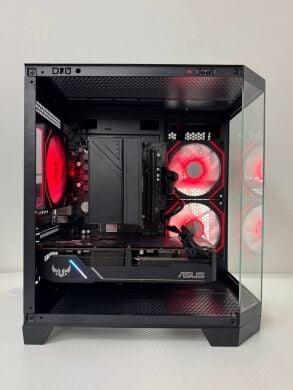 Ігровий ПК Qube Crystal ARGB Black Tower / AMD Ryzen 5 5500 (6 (12) ядер по 3.6 - 4.2 GHz) / 16 GB DDR4 / 500 GB SSD / AMD Radeon RX 5700, 8 GB GDDR6, 256-bit