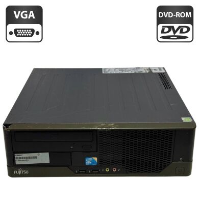 Компьютер Б-класс Fujitsu Esprimo E5730 E85 E-Star4 SFF / Intel Core 2 Duo E8500 (2 ядра по 3.16 GHz) / 4 GB DDR2 / 160 GB HDD / Intel HD Graphics / DVD-ROM / Windows 7 Компьютер Б-класс Fujitsu Esprimo E5730 E85 E-Star4 SFF / Intel Core 2 Duo E8500 (2 ядра по 3.16 GHz) / 4 GB DDR2 / 160 GB HDD / Intel HD Graphics / DVD-ROM / Windows 7