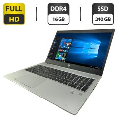 Ноутбук HP ProBook 450 G7 / 15.6" (1920x1080) IPS / Intel Core i5-10210U (4 (8) ядра по 1.6 - 4.2 GHz) / 16 GB DDR4 / 240 GB SSD / Intel UHD Graphics / WebCam