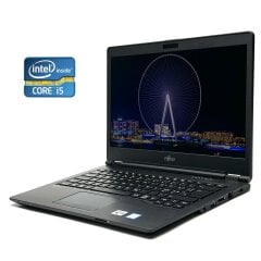 Ультрабук Fujitsu LifeBook U748 / 14" (1920x1080) IPS / Intel Core i5-8350U (4 (8) ядра по 1.7 - 3.6 GHz) / 8 GB DDR4 / 256 GB SSD / Intel UHD Graphics 620 / Win 10 Pro