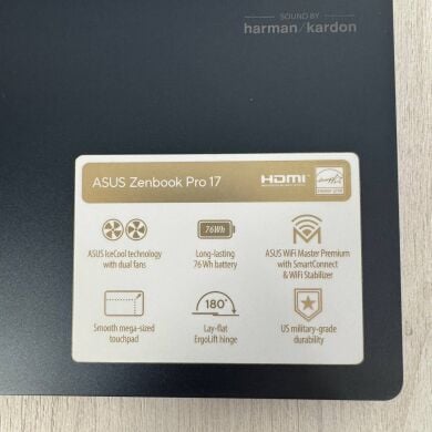 Игровой ноутбук Asus ZenBook Pro 17 UM6702R / 17.3" (2560x1440) IPS Touch / AMD Ryzen 7 6800H (8 (16) ядер по 3.2 - 4.7 GHz) / 16 GB DDR5 / 512 GB SSD NVMe / nVidia GeForce RTX 3050, 4 GB GDDR6, 128-bit / WebCam Игровой ноутбук Asus ZenBook Pro 17 UM6702R / 17.3" (2560x1440) IPS Touch / AMD Ryzen 7 6800H (8 (16) ядер по 3.2 - 4.7 GHz) / 16 GB DDR5 / 512 GB SSD NVMe / nVidia GeForce RTX 3050, 4 GB GDDR6, 128-bit / WebCam