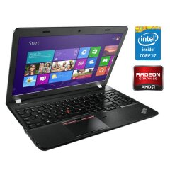 Ноутбук Lenovo ThinkPad E550 / 15.6" (1920x1080) TN / Intel Core i7-5500U (2 (4) ядра по 2.4 - 3.0 GHz) / 8 GB DDR3 / 192 GB SSD / AMD Radeon R7 M265, 2 GB DDR3, 128-bit / WebCam / Win 10 Pro