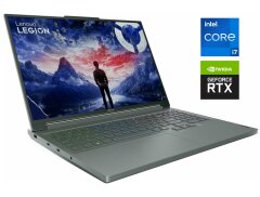 Ігровий ноутбук Б-клас Lenovo Legion 5 16IRX9 / 16" (2560x1600) IPS / Intel Core i7-14700HX (20 (28) ядра по 1.5 - 5.5 GHz) / 16 GB DDR5 / 512 GB SSD NVMe / nVidia GeForce RTX 4070, 8 GB GDDR6, 128-bit / WebCam