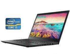 Ноутбук Lenovo ThinkPad T470 / 14" (1366x768) TN / Intel Core i5-6200U (2 (4) ядра по 2.3 - 2.8 GHz) / 8 GB DDR3 / 240 GB SSD / Intel HD Graphics 520 / WebCam / Win 10 Pro