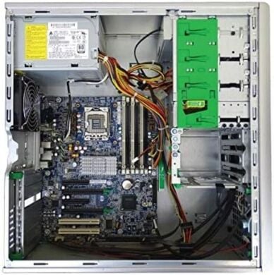 Рабочая станция HP Z400 Workstation Tower / Intel Xeon W3550 (4 (8) ядра по 3.06 - 3.33 GHz) / 16 GB DDR3 / 500 GB HDD / AMD Radeon HD 6670, 1 GB GDDR5, 128-bit / DVD-ROM