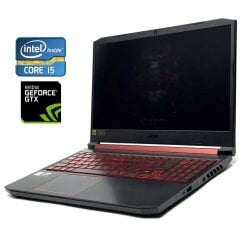 Ігровий ноутбук Acer Nitro 5 AN515-54 / 15.6" (1920x1080) IPS / Intel Core i5-9300H (4 (8) ядра по 2.4 - 4.1 GHz) / 16 GB DDR4 / 128 GB SSD + 1000 GB HDD / nVidia GeForce GTX 1650, 4 GB GDDR5, 128-bit / WebCam / Win 11