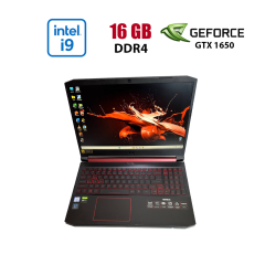 Игровой ноутбук Acer Nitro 5 AN515-54-5812 / 15.6" (1920x1080) IPS / Intel Core i5-9300H (4 (8) ядра по 2.4 - 4.1 GHz) / 16 GB DDR4 / 256 GB SSD M.2 + 500 GB HDD / nVidia GeForce GTX 1650, 4 GB GDDR5, 128-bit / WebCam