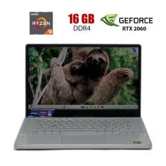 Ігровий ноутбук Б-клас Asus ROG Zephyrus G14 GA401l / 15.6" (1920x1080) IPS / AMD Ryzen 9 4900HS (8 (16) ядер по 3 - 4.3 GHz) / 16 GB DDR4 / 960 GB SSD / nVidia GeForce RTX 2060 Max-Q, 6 GB GDDR6, 192-bit / WebCam