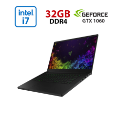 Ігровий ноутбук Razer Blade 15 RZ09-0270 / 15.6" (1920x1080) IPS / Intel Core i7-8750H (6 (12) ядер по 2.2 - 4.1 GHz) / 32 GB DDR4 / 500 GB SSD / nVidia GeForce GTX 1060, 6 GB GDDR5, 192-bit / WebCam
