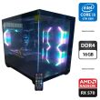 Игровой ПК 1stPlayer BV6 Tower / Intel Core i5-7600K (4 ядра по 3.8 - 4.2 GHz) / 16 GB DDR4 / 512 GB SSD + 500 GB HDD / AMD Radeon RX 570, 8 GB GDDR5, 256-bit / 460W