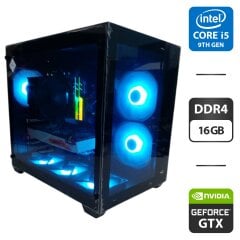 Игровой ПК AeroCool Dryft Tower / Intel Core i5-9500 (6 ядер по 3.0 - 4.4 GHz) / 16 GB DDR4 / 500 GB SSD M.2 + 1000 GB HDD / nVidia GeForce GTX 1080 Ti, 11 GB GDDR5X, 352-bit / 550W
