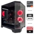 Ігровий ПК Qube Crystal ARGB Black Tower / AMD Ryzen 5 5500 (6 (12) ядер по 3.6 - 4.2 GHz) / 16 GB DDR4 / 500 GB SSD / AMD Radeon RX 5700, 8 GB GDDR6, 256-bit