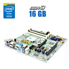 Комплект: Материнская плата HP Z230 / Intel Xeon E3-1225 v3 (4 ядра по 3.2 - 3.6 GHz) (аналог i5-4590) / 16 GB DDR3 / Intel HD Graphics P4600 / Socket LGA1150 / Кулер