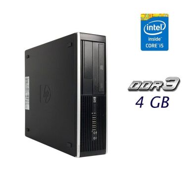 Компьютер HP Compaq Elite 8200 SFF / Intel Core i5-2400 (4 ядра по 3.1 - 3.4 GHz) / 4 GB DDR3 / 500 GB HDD