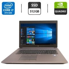 Мобільна робоча станція Б-клас HP ZBook 17 G5 / 17.3" (1920x1080) IPS / Intel Core i7-8850H (6 (12) ядер по 2.6 - 4.3 GHz) / 16 GB DDR4 / 512 GB SSD / nVidia Quadro P2000, 4 GB GDDR5, 128-bit