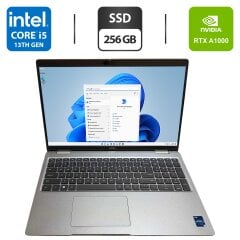 Мобильная рабочая станция Dell Precision 3581 / 15.6" (1920x1080) IPS / Intel Core i5-13600H (12 (16) ядер по 3.6 - 4.8 GHz) / 16 GB DDR5 / 256 GB SSD / nVidia RTX A1000, 4 GB GDDR6, 128-bit / WebCam