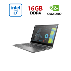 Мобільна робоча станція HP Zbook Fury 15 G7 / 15.6" (1920x1080) IPS / Intel Core i7-10750H (6 (12) ядер по 2.6 - 5.0 GHz) / 16 GB DDR4 / 480 GB SSD / nVidia Quadro RTX 3000, 6 GB GDDR6, 192-bit / WebCam