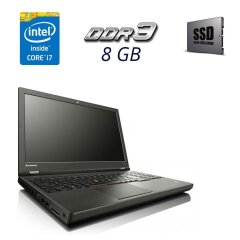 Мобільна робоча станція Lenovo ThinkPad W540 / 15.6" (1920x1080) TN / Intel Core i7-4700MQ (4 (8) ядра по 2.4 - 3.4 GHz) / 8 GB DDR3 / 240 GB SSD / nVidia Quadro K1100M, 2 GB GDDR5, 128-bit / WebCam