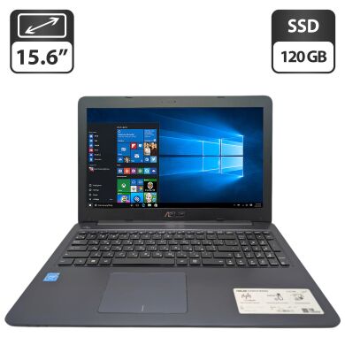 Ноутбук Asus E502M / 15.6" (1366x768) TN / Intel Celeron N2940 (4 ядра по 1.83 - 2.25 GHz) / 4 GB DDR3 / 120 GB SSD / Intel HD Graphics 505 / WebCam