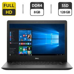 Ноутбук Б-класс Dell Latitude 3490 / 14" (1920x1080) IPS / Intel Core i3-7020U (2 (4) ядра по 2.3 GHz) / 8 GB DDR4 / 128 GB SSD / Intel UHD Graphics 620 / WebCam