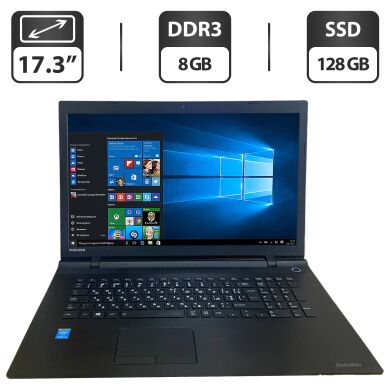 Ноутбук Б-клас Toshiba Satellite C70 / 17.3" (1600x900) TN / Intel Core i3-4005U (2 (4) ядра по 1.7 GHz) / 8 GB DDR3 / 128 GB SSD / Intel HD Graphics 4400 / WebCam / HDMI Ноутбук Б-клас Toshiba Satellite C70 / 17.3" (1600x900) TN / Intel Core i3-4005U (2 (4) ядра по 1.7 GHz) / 8 GB DDR3 / 128 GB SSD / Intel HD Graphics 4400 / WebCam / HDMI