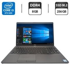 Ноутбук Dell Latitude 5500 / 15.6" (1920x1080) IPS / Intel Core i5-8265U (4 (8) ядра по 1.6 - 3.9 GHz) / 8 GB DDR4 / 256 GB SSD M.2 / Intel UHD Graphics / WebCam
